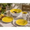 Komplet 4 talerzy Florina Arancini, 27 cm, żółte