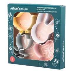 Komplet 4 wykrawaczy do ciasta Altom Design, motyw wielkanocny