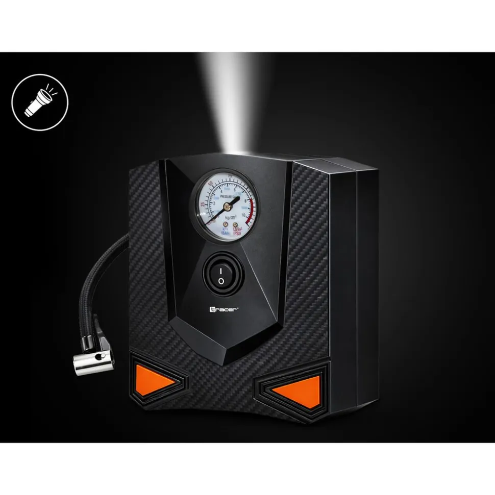 Kompresor samochodowy Tracer RES-03ML, 12 V, 3 końcówki