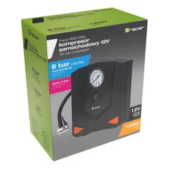Kompresor samochodowy Tracer RES-03ML, 12 V, 3 końcówki