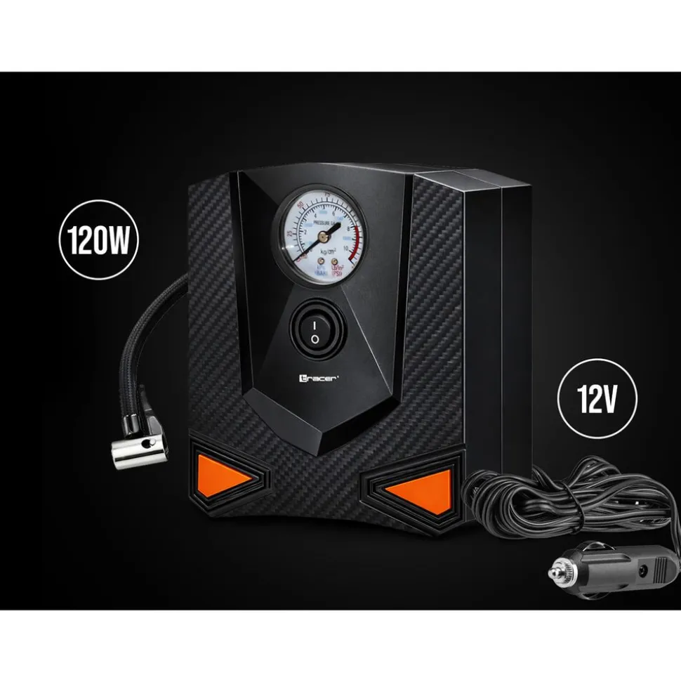 Kompresor samochodowy Tracer RES-03ML, 12 V, 3 końcówki