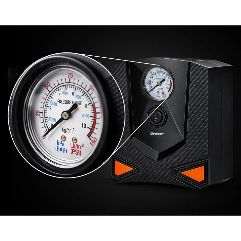 Kompresor samochodowy Tracer RES-03ML, 12 V, 3 końcówki
