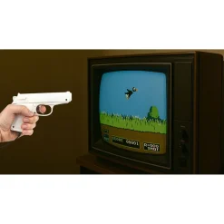 Konsola do gier retro Blow, z pistoletem, biała