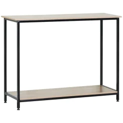 Konsola loft 106 x 35 x 81 cm OTE, 2 półki, melamina
