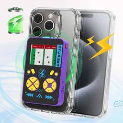 Konsola z powerbankiem YLW Gaminja, 2 w 1, fioletowa