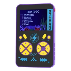 Konsola z powerbankiem YLW Gaminja, 2 w 1, fioletowa