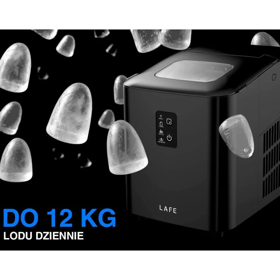 Kostkarka do lodu Lafe Ice Cube Maker, 120 W, 1 l, czarna