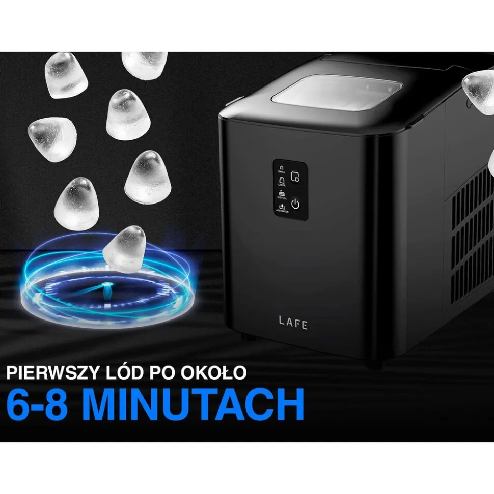 Kostkarka do lodu Lafe Ice Cube Maker, 120 W, 1 l, czarna