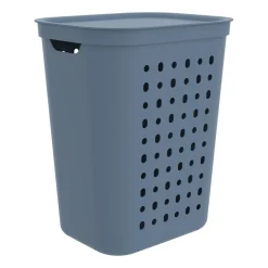 Kosz na bieliznę do prania Rotho Jona Horizon, 55 l, niebieski