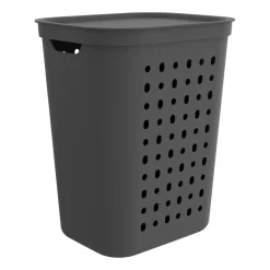 Kosz na bieliznę do prania Rotho Jona, 55 L, antracytowy