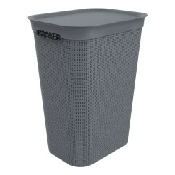Kosz na pranie Brisen Rotho, 50 L, srebrny