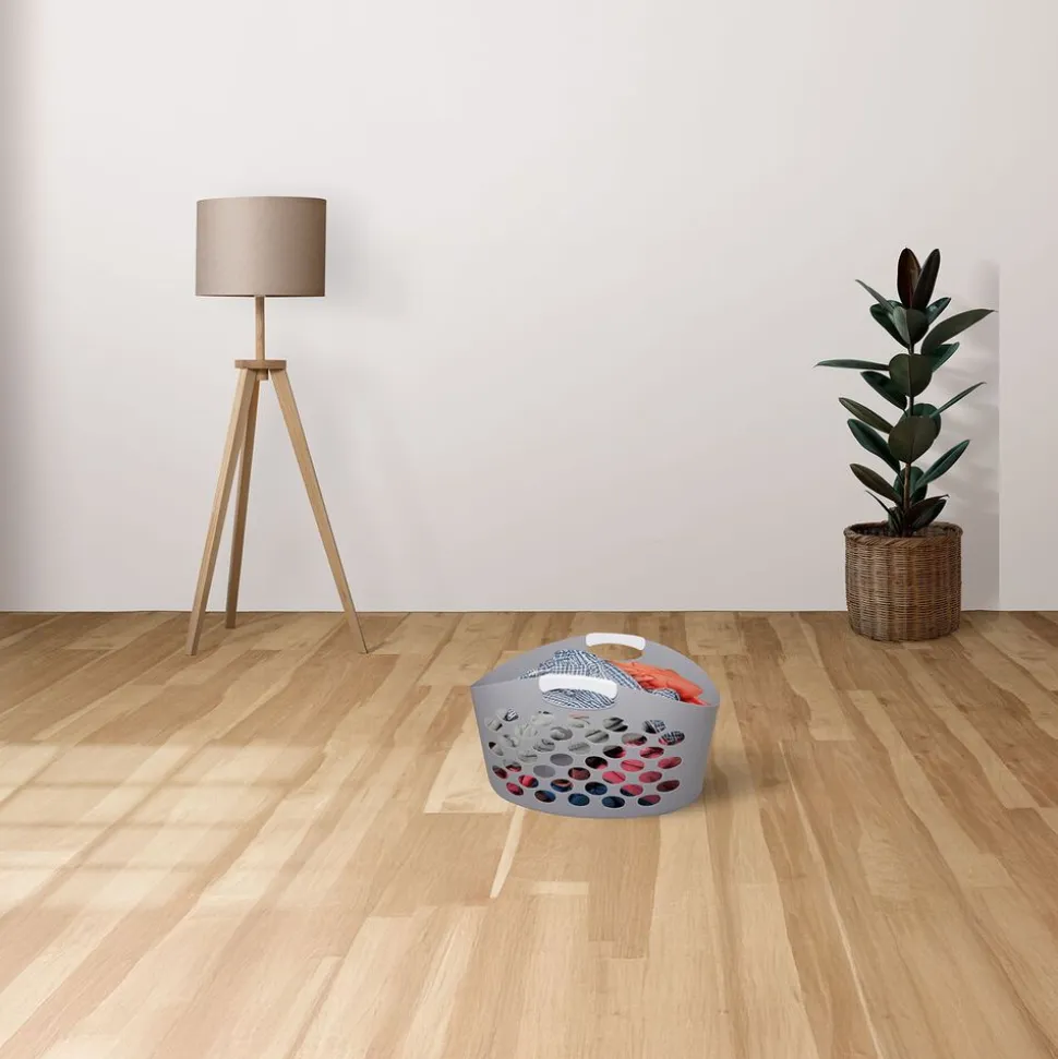 Kosz na pranie Casa Si Flexi M, 45 l, szary
