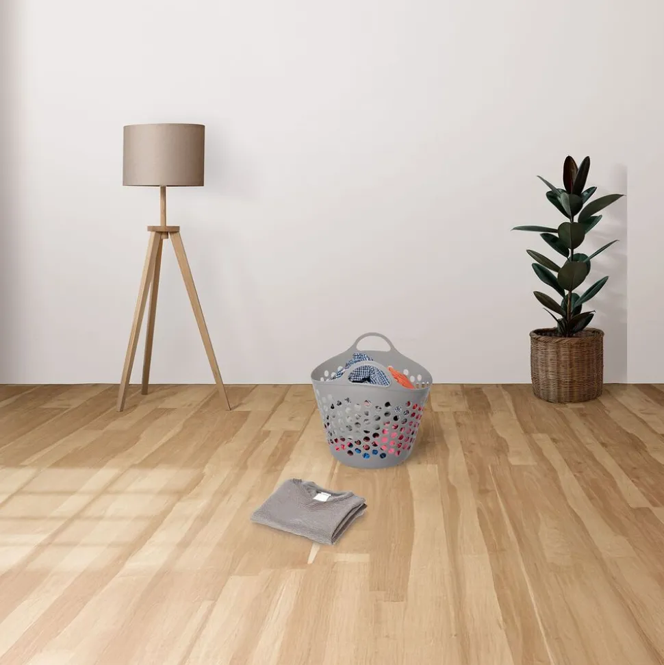 Kosz na pranie Casa Si Flexi S, 30 l, szary