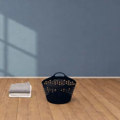 Kosz na pranie Casa Si Flexi S, 30 l, czarny