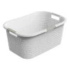 Kosz na pranie Rotho Country, 40 L, biały