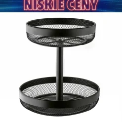 Koszyk na owoce Konighoffer Harmony, 2 poziomy, czarny