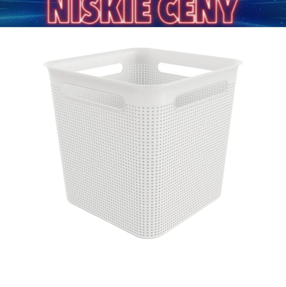 Koszyk Rotho Brisen, 18 L, biały