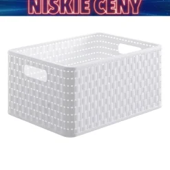 Koszyk Rotho Country, A4, 18 L, biały