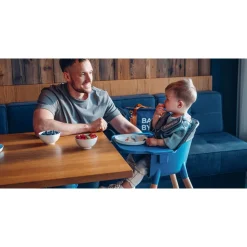 Krzesełko do karmienia Lionelo Koen, do 15 kg, niebieskie
