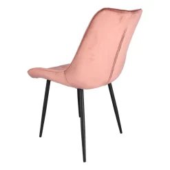 Krzesło welurowe Jumi Misty, różowe