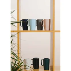 Kubki ceramiczne do espresso Vialli Design Fuori, 80 ml, 2 sztuki, czarne