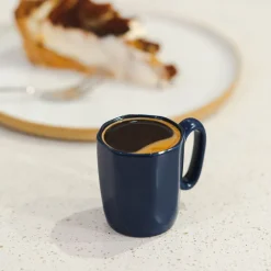 Kubki ceramiczne do espresso Vialli Design Fuori, 80 ml, 2 sztuki, granatowe