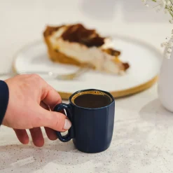Kubki ceramiczne do espresso Vialli Design Fuori, 80 ml, 2 sztuki, granatowe