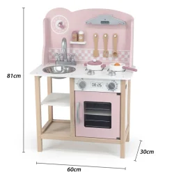 Kuchnia Viga Toys PolarB, z akcesoriami, drewniana