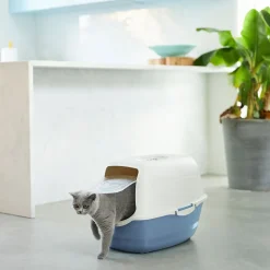 Kuweta dla kota Rotho BAILEY, z pochłaniaczem, beżowo-błękitna