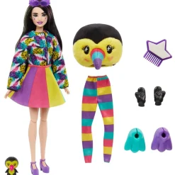 Lalka Barbie® Cutie Reveal™, z tukanem