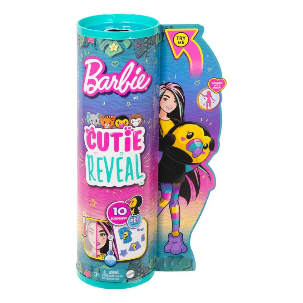 Lalka Barbie® Cutie Reveal™, z tukanem