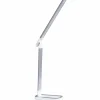 Lampa biurkowa Sanico Goldlux Madera LED, 4000K, biało-srebrna