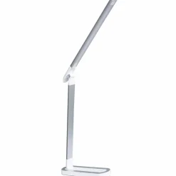 Lampa biurkowa Sanico Goldlux Madera LED, 4000K, biało-srebrna