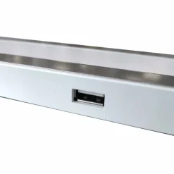 Lampa biurkowa Sanico Goldlux Madera LED, 4000K, biało-srebrna