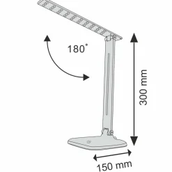 Lampa biurkowa Sanico Goldlux Jowi LED, 4000K, czarna