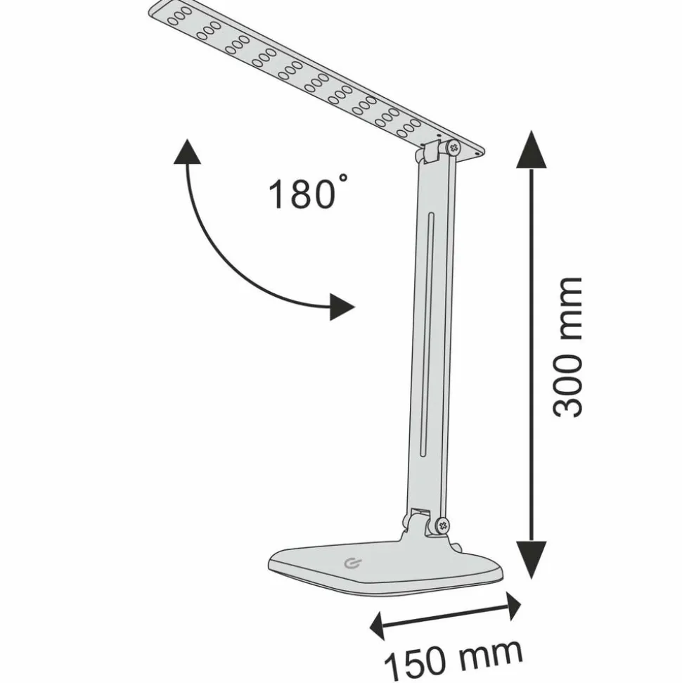 Lampa biurkowa Sanico Goldlux Jowi LED, 4000K, czarna