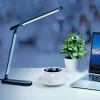 Lampa biurkowa Sanico Goldlux Madera LED, 4000K, czarno-srebrna