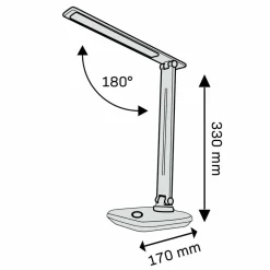 Lampa biurkowa Sanico Goldlux Vinto LED, 3000-6500K, biała