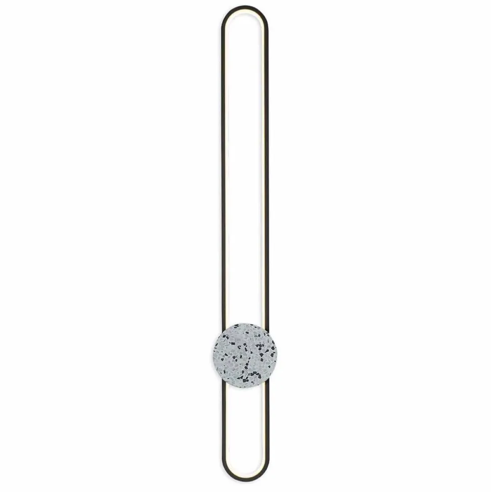 Lampa ścienna LED Sanico Goldlux Florentyna, 24 W, 4000K, lastryko, czarna