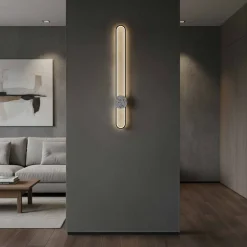Lampa ścienna LED Sanico Goldlux Florentyna, 24 W, 4000K, lastryko, czarna
