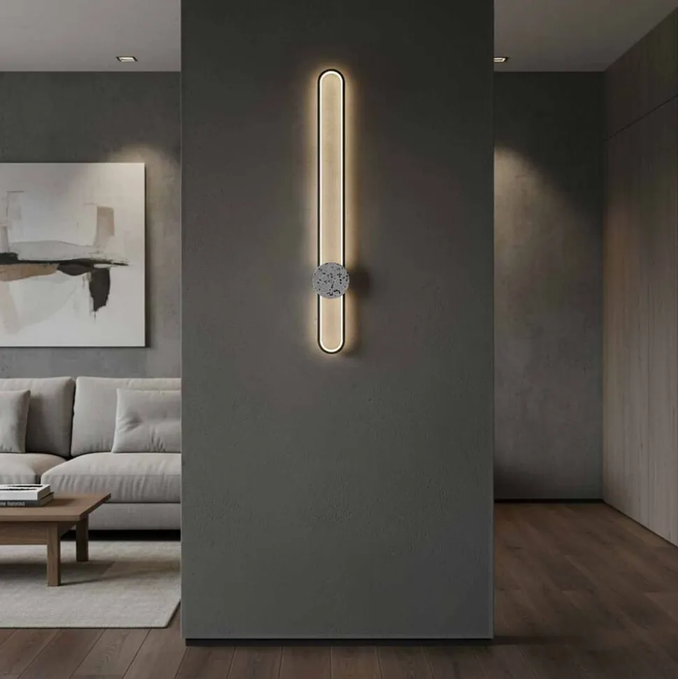 Lampa ścienna LED Sanico Goldlux Florentyna, 24 W, 4000K, lastryko, czarna