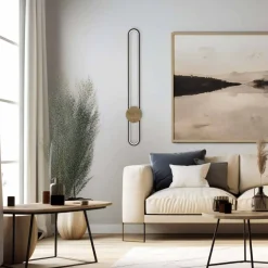 Lampa ścienna LED Sanico Goldlux Florentyna, 24 W, 4000K, trawertyn, czarna