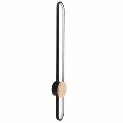 Lampa ścienna LED Sanico Goldlux Florentyna, 24 W, 4000K, trawertyn, czarna