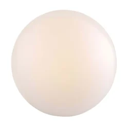 Lampa ogrodowa 30 cm, kula, E27, biała