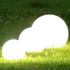 Lampa ogrodowa 40 cm, kula, E27, biała