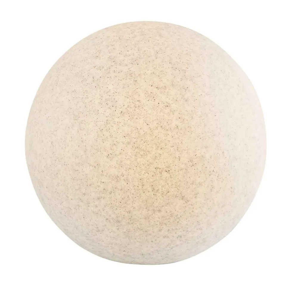 Lampa ogrodowa 40 cm, kula, E27, szara
