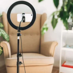 Lampa podłogowa LED Sanico Goldlux, do selfie, 36 cm, USB