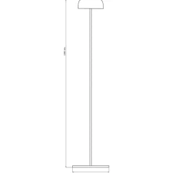 Lampa podłogowa LED Sanico Goldlux Tryoplis, USB-C, czarna