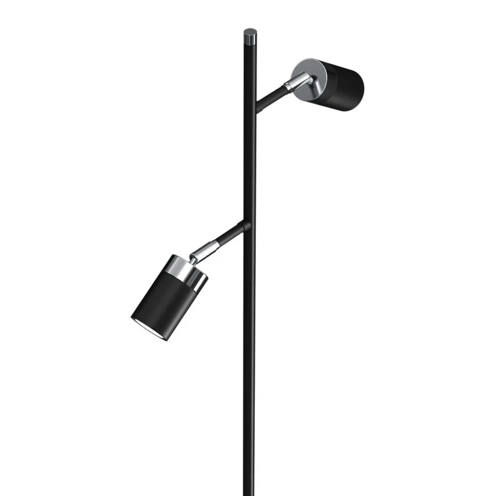 Lampa podłogowa Milagro Joker 2 x GU10, czarna chrom