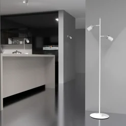 Lampa podłogowa Milagro Joker 2 x GU10, biała chrom